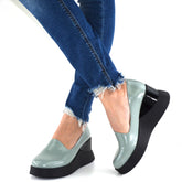 Pantofi Casual Dama din piele Naturala,Lori,gri